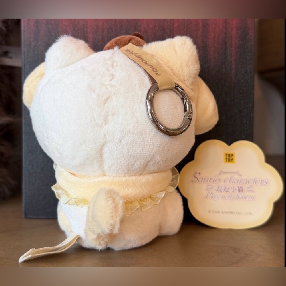 Sanrio Characters Play With kittens series Plush pendant- Pompompurin - Picture 2 of 16